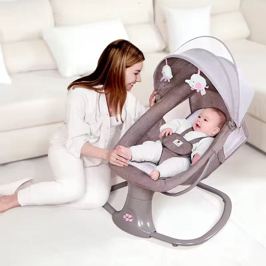 3-in-1 Mastela Baby Bouncer - Portable Swing & Rocker