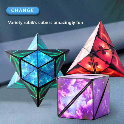 3D Geometric Magnetic Magic Cube - Galaxy Design