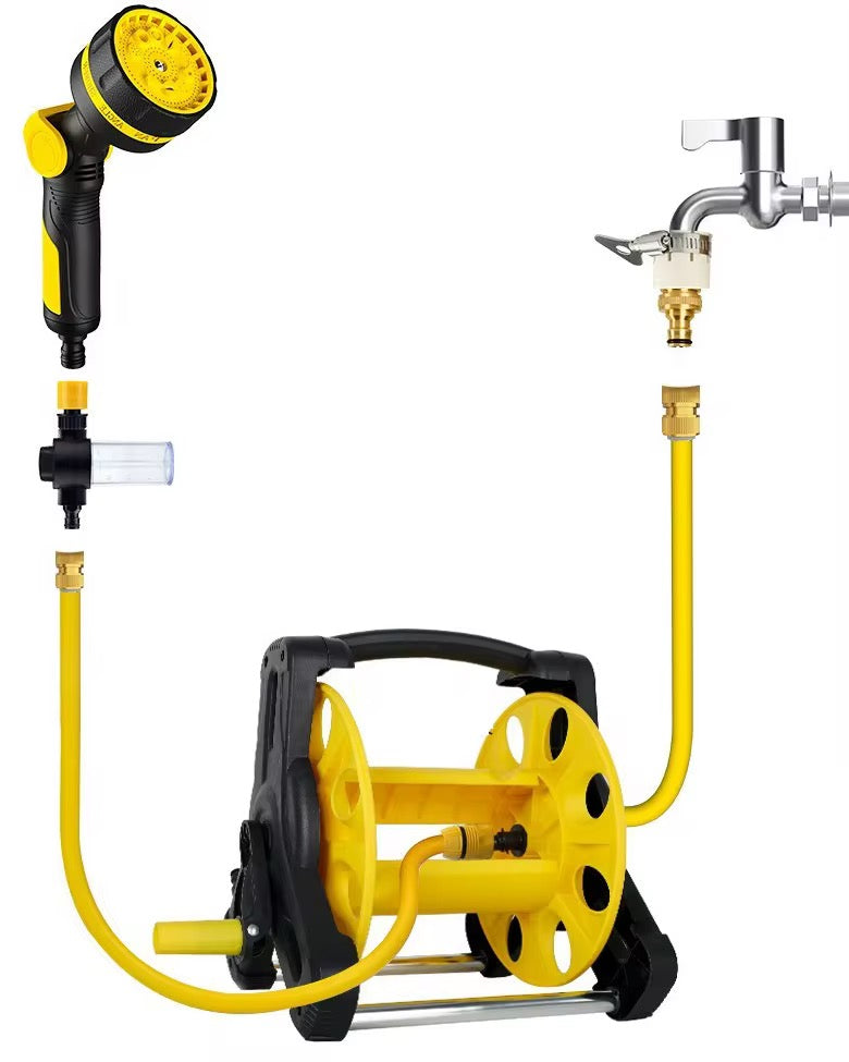 20m Garden Hose Reel with Water Pipe