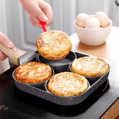 Non-Stick 4 Division Pan - Perfect for Pancakes & Eggs