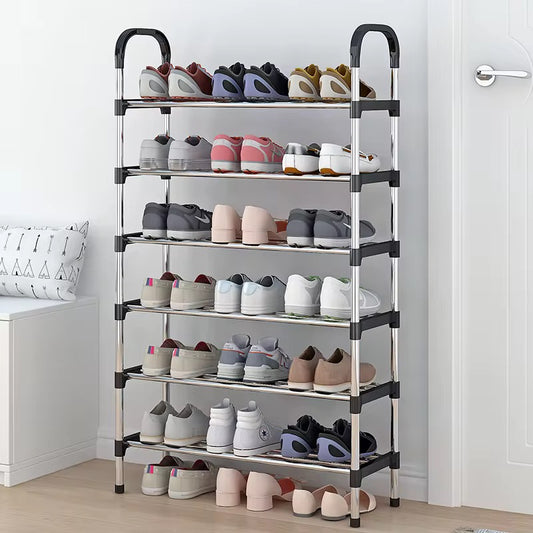 7-Layer Adjustable Shoe Rack - Space-Saving Shoe Organizer