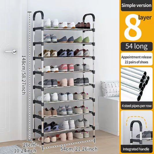 7-Layer Adjustable Shoe Rack - Space-Saving Shoe Organizer