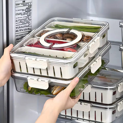 Fruit Storage Containers with Airtight Lids - Fridge Organizer Set