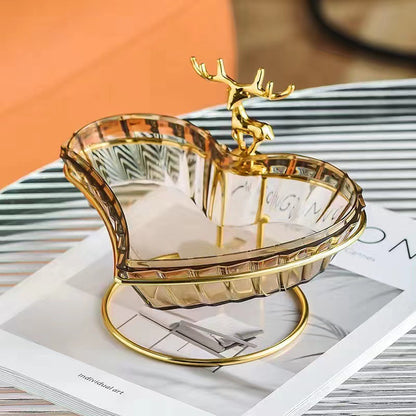 4-Piece Snack Bowl Set with Elegant Stand - Perfect for Entertaining